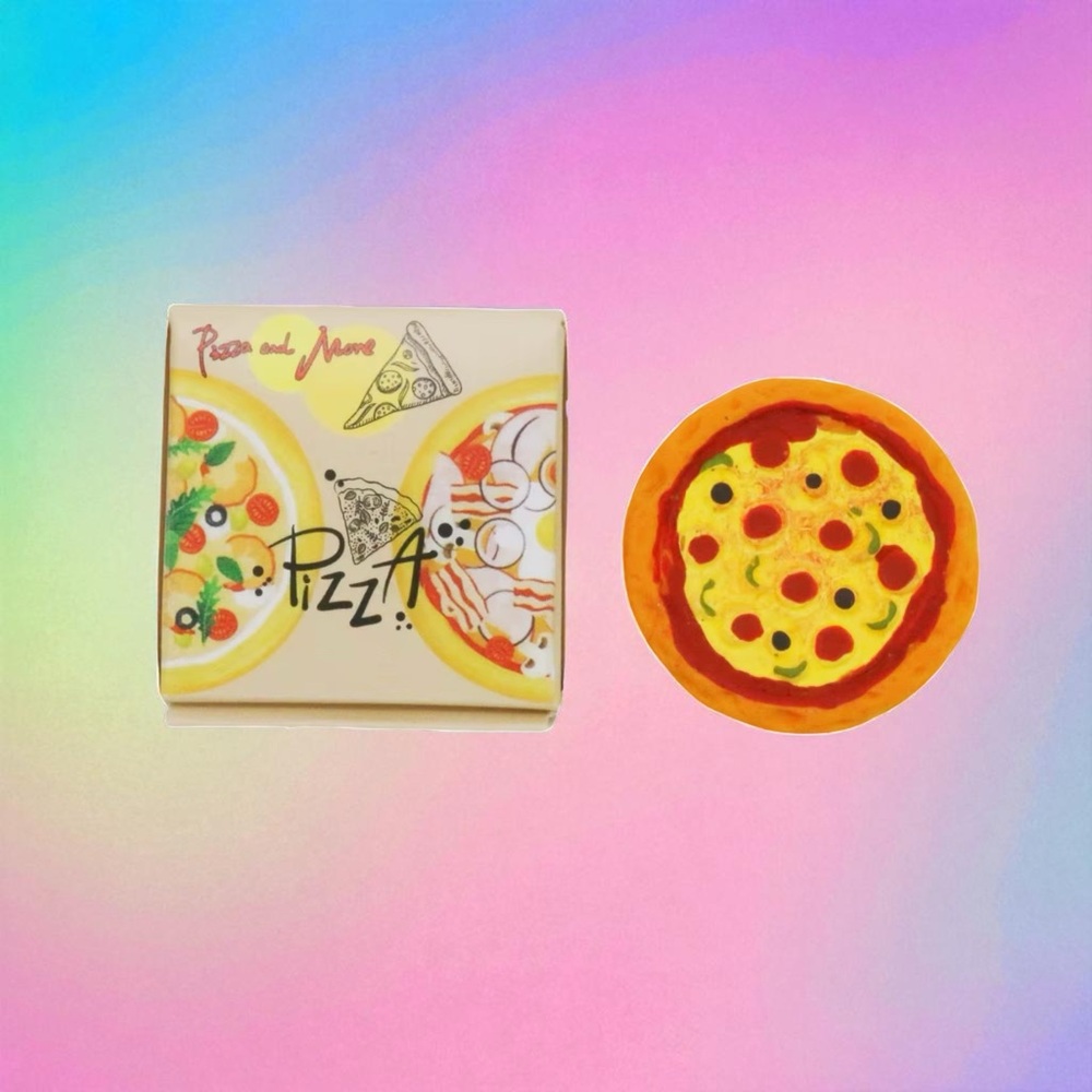 Pepperoni Pizza Box Kitschy Earrings